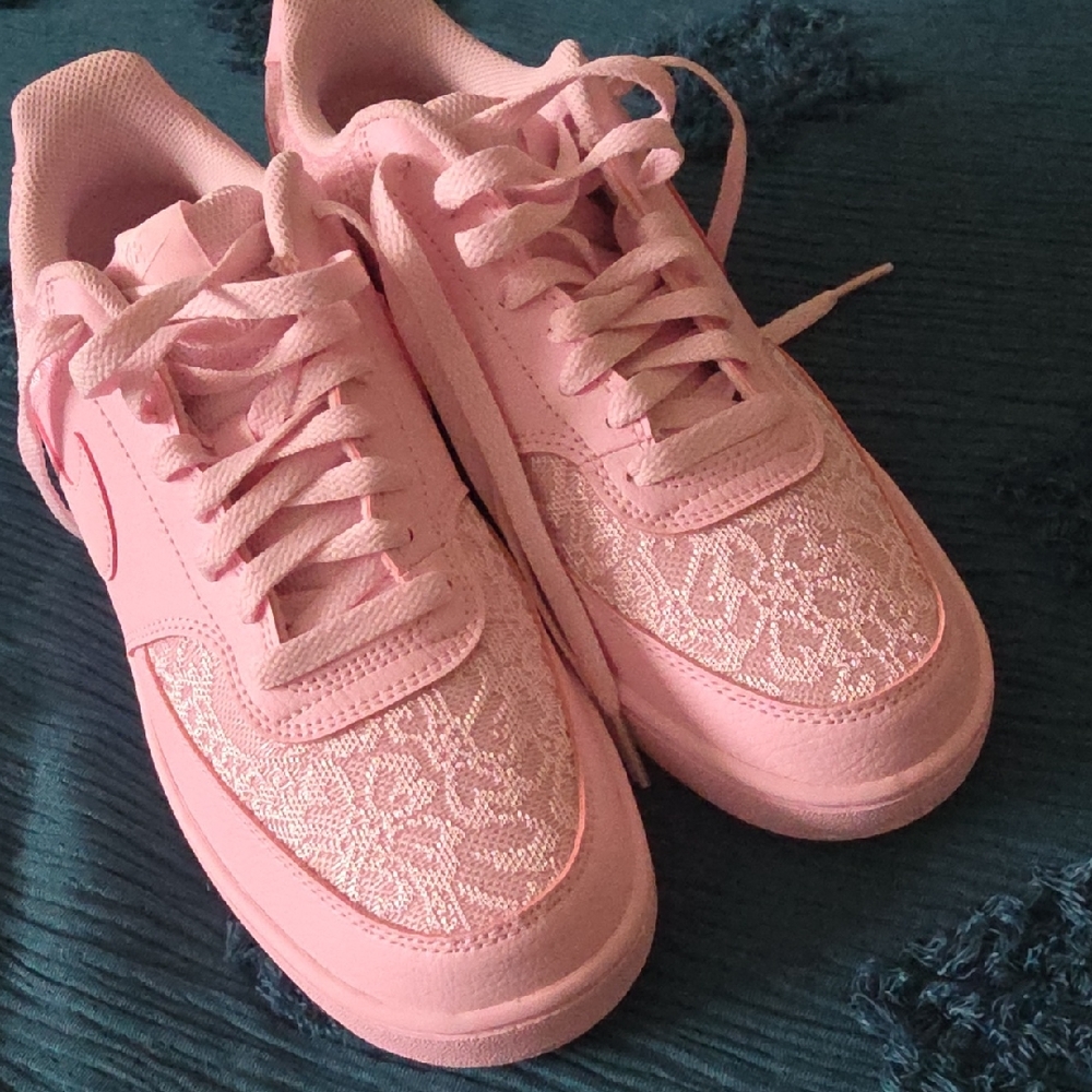 Pink Lace Women's Sneakers By NIKE NEW